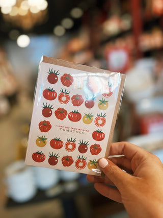 Love You From My Head Tomatoes Greeting Card