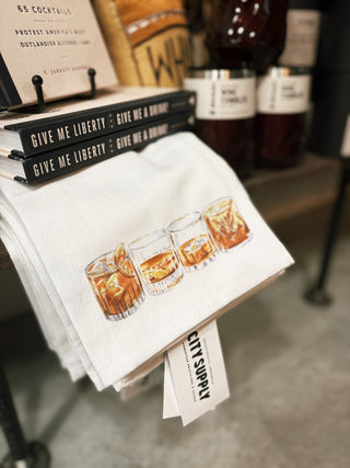 Bourbon Glasses Vol. 1 Tea Towel