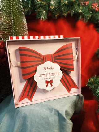 Christmas Bow Banner