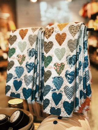 Quilted Hearts Kitchen Towel