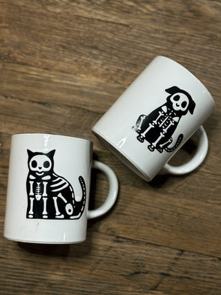 Skeleton Cat Mug
