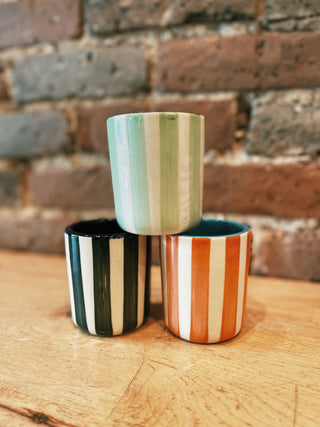 Striped Ceramic Cups