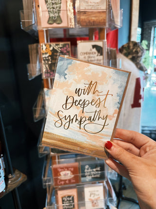 Plains Landscape Deepest Sympathy Greeting Card