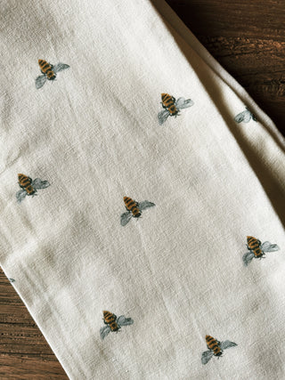 Honey Bees Tea Towel