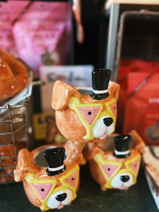 Ceramic Party Puppy Planters (PICK-UP ONLY)