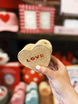 Clay Conversation Heart Candle Holders (PICK-UP ONLY)