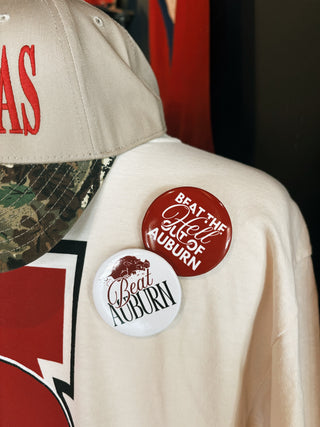Beat the Hell out of Auburn Button
