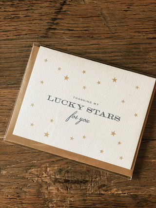 Thanking My Lucky Stars For You Greeting Card