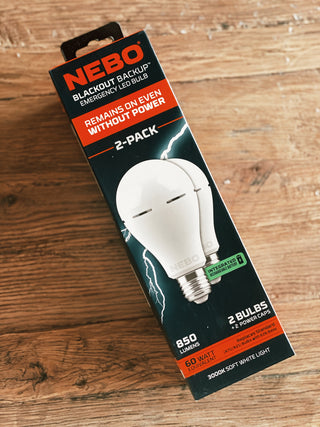 BLACKOUT BACKUP - EMERGENCY BULB 2-PACK