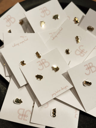 Razorback Stud Earrings