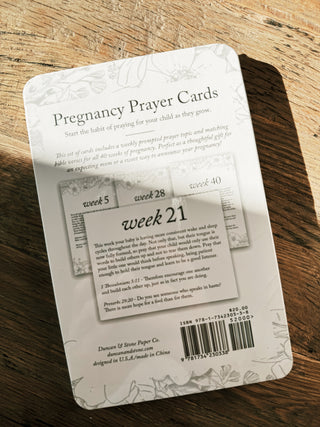 Duncan & Stone: Pregnancy Prayer Cards