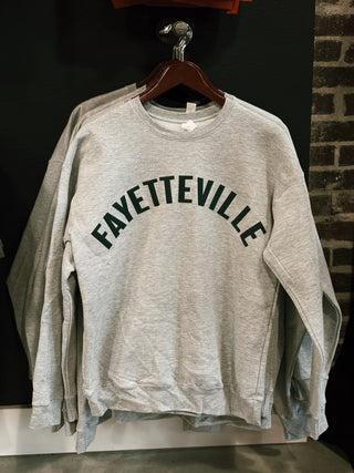 Fayetteville Crewneck Sweatshirt: Grey