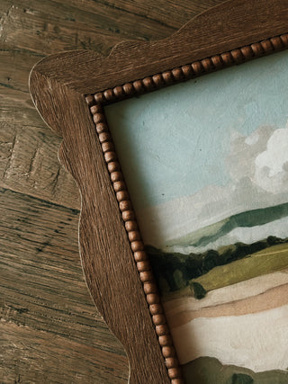 Natural Wood Framed Landscape Print