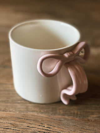 Pink Bow Ceramic Coffee Mug