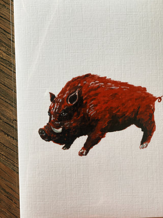 Red Pig Card