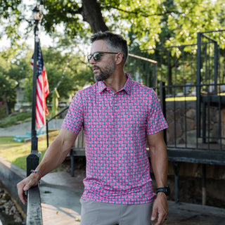 Burlebo- American Flag Polo