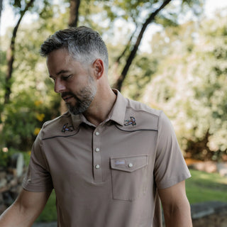 Burlebo- Pearl Snap Polo- Mallards