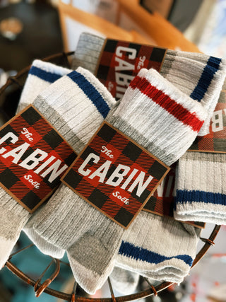 Upstate Stock - Cabin Sock: Blue