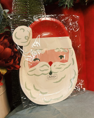 Santa Shaped Paper Plate