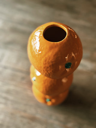 Orange Bud Vase