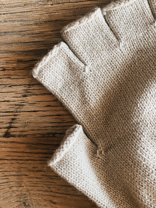 Merino Wool and Recycled Poly Fingerless Gloves