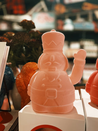 Flocked Waving Nutcracker