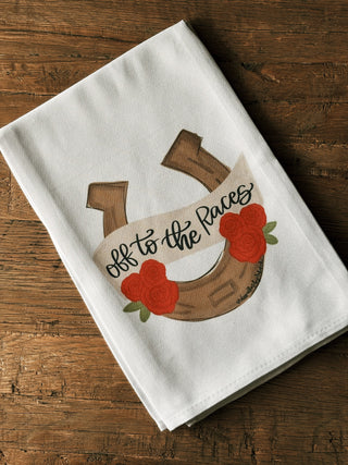 Off To The Races Tea Towel