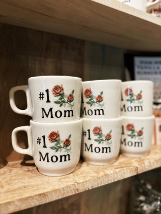 #1 Mom Rose Mug