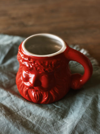 Santa Face Mug - Red: Ceramic