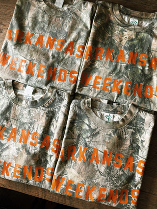 Arkansas Weekends Camo T-Shirt