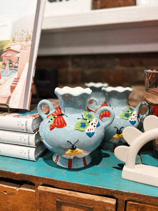 Ceramic Butterfly and Moth Vases