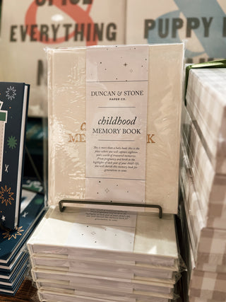 Duncan & Stone- Baby Memory Book | Baby Photo Album: Off-White