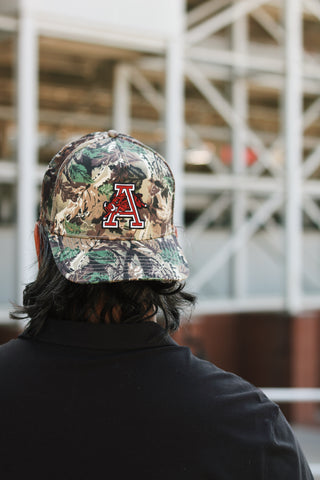 Throwback Hog Trucker Hat- Camo
