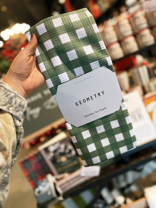 Geometry - Evergreen Tea Towel