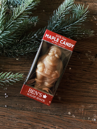 Santa Shaped Maple Candy