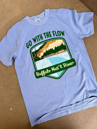 Go With The Flow Buffalo River T-Shirt - Blue