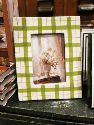 Large Plaid Picture Frame