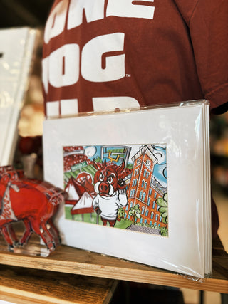 Colorful Hog Art Print