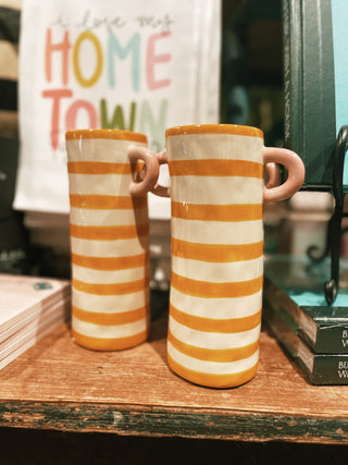Cylinder Vase With Handles