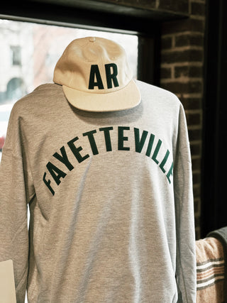 Fayetteville Crewneck Sweatshirt: Grey