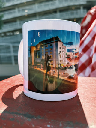 Razorback Stadium Watercolor Mug
