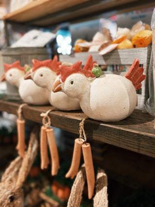 Hanging Clay Chicken Chime (PICK-UP ONLY)