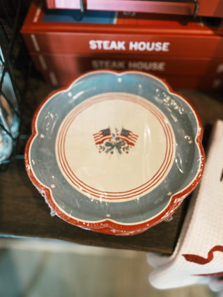 Flag Paper Plate - 8"