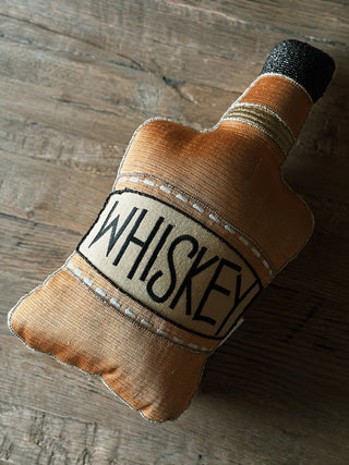 Whiskey Pillow w/ Embroidery