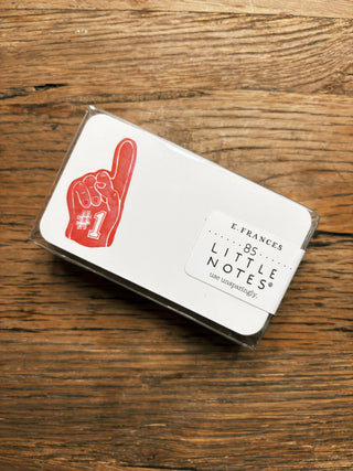 #1 Foam Finger Little Notes | Game Day Mini Notecards
