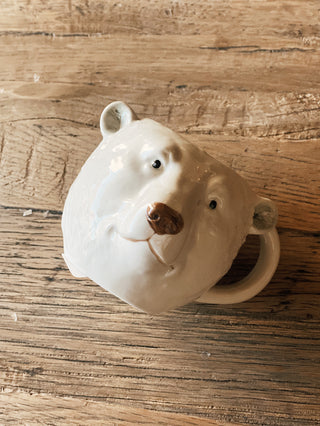 Stoneware Animal Head Shaped Mug