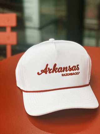 Arkansas Razorbacks Hat - White