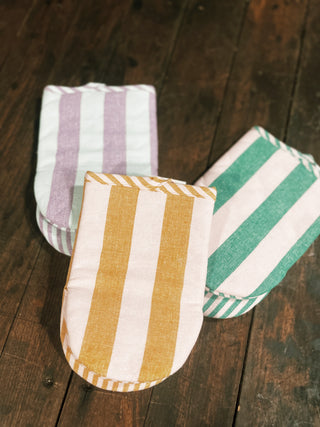 Striped Oven Mitt