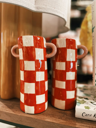 Cylinder Vase With Handles
