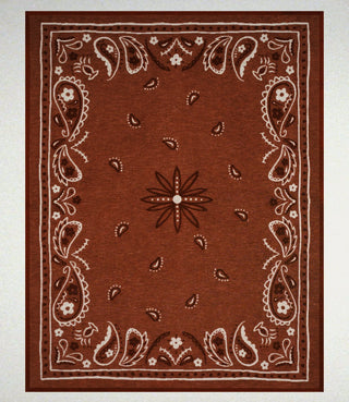 Vintage Bandana Blanket - Red